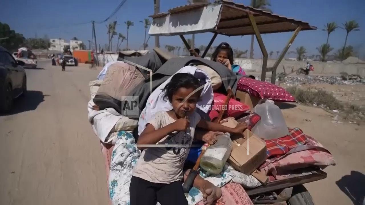 Palestinians evacuate as Israeli military issues evacuation orders for central Gaza areas
